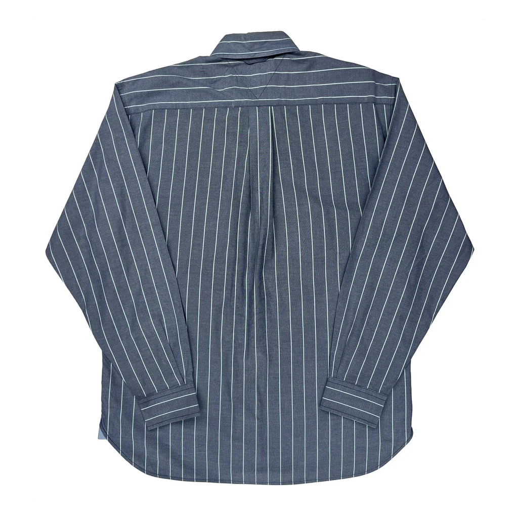 Tommy Hilfiger Striped Shirt - Medium Blue Cotton - Image 2