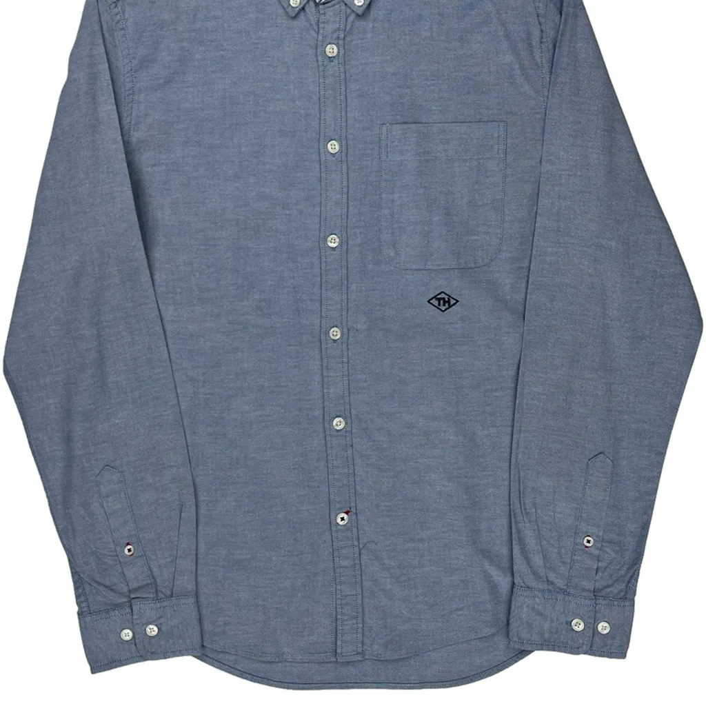 Tommy Hilfiger Slim Fit Shirt - Medium Blue Cotton - Image 5