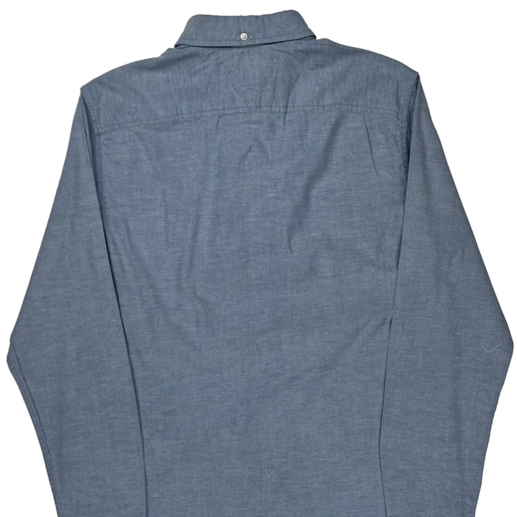 Tommy Hilfiger Slim Fit Shirt - Medium Blue Cotton - Image 6