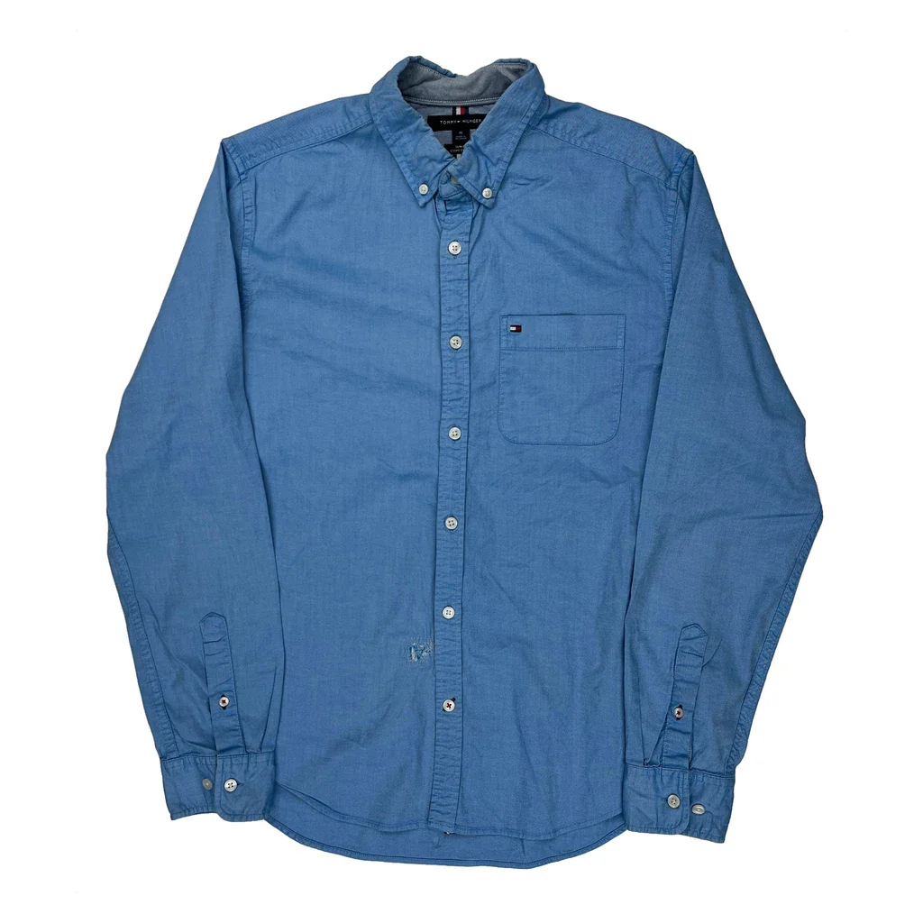 Tommy Hilfiger Slim Fit Shirt - Medium Blue Cotton