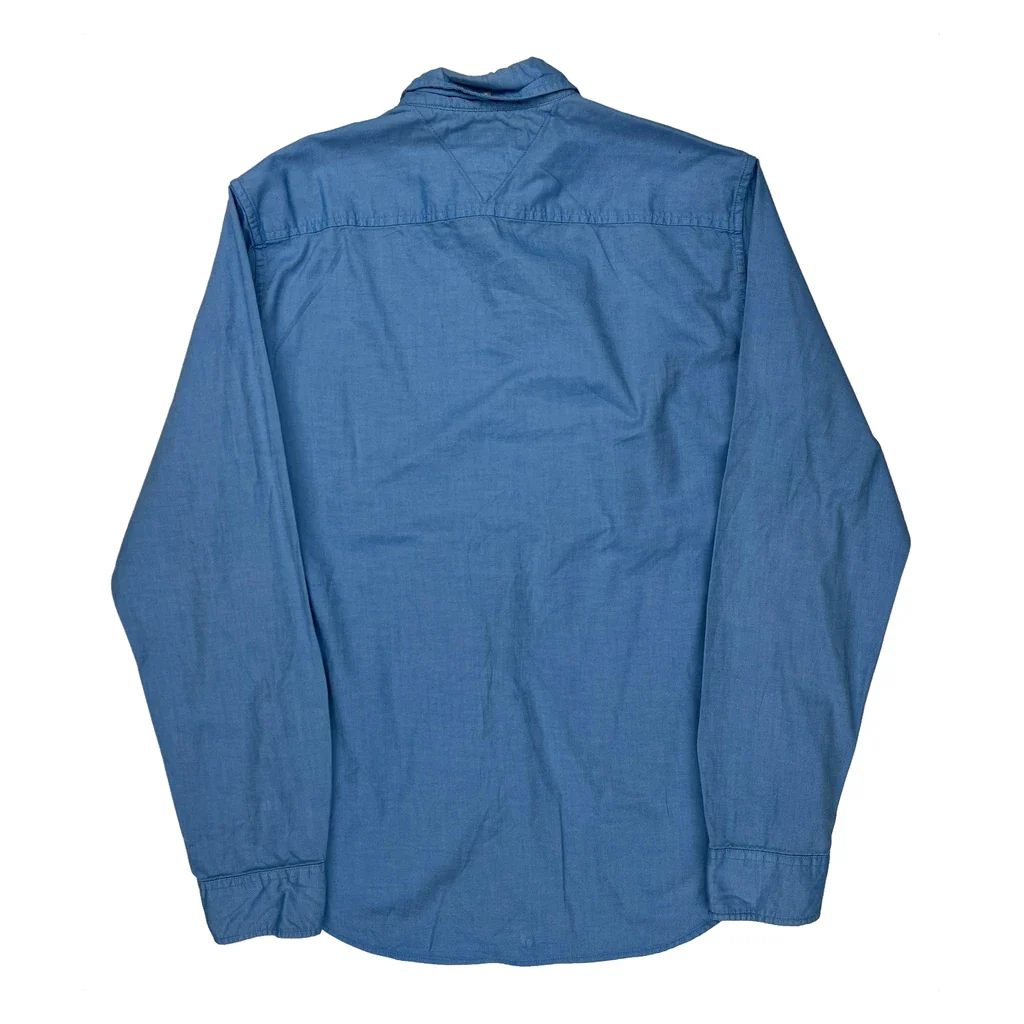 Tommy Hilfiger Slim Fit Shirt - Medium Blue Cotton - Image 2