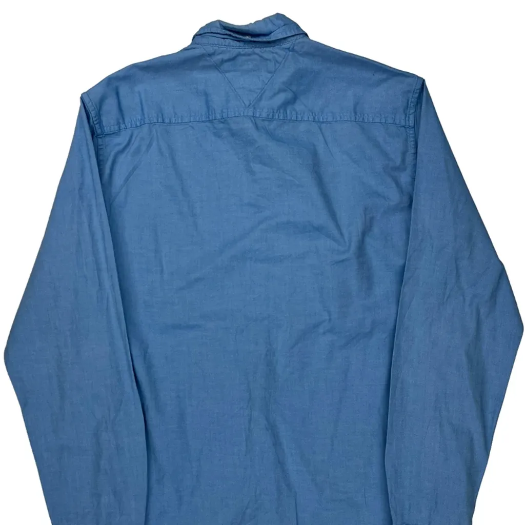 Tommy Hilfiger Slim Fit Shirt - Medium Blue Cotton - Image 6