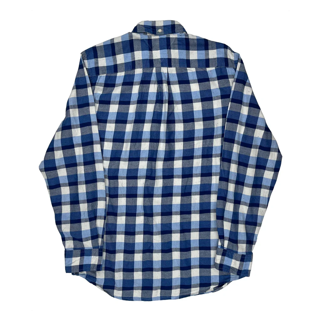 Tommy Hilfiger Checked Shirt - Medium Blue Cotton - Image 2