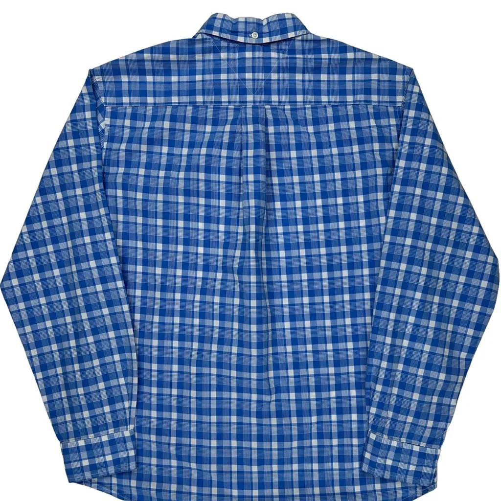 Tommy Hilfiger Checked Shirt - Medium Blue Cotton - Image 7