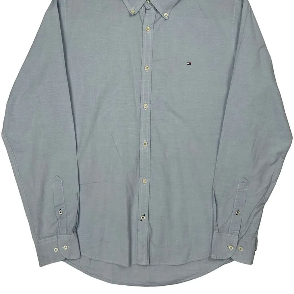 Tommy Hilfiger Shirt - Medium Blue Cotton - Image 4