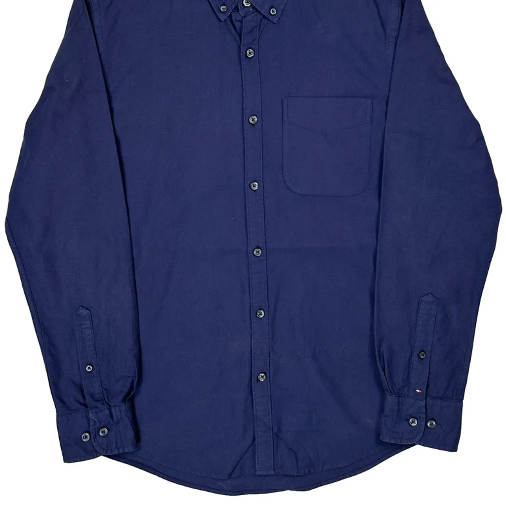 Tommy Hilfiger Shirt - Medium Blue Cotton - Image 4