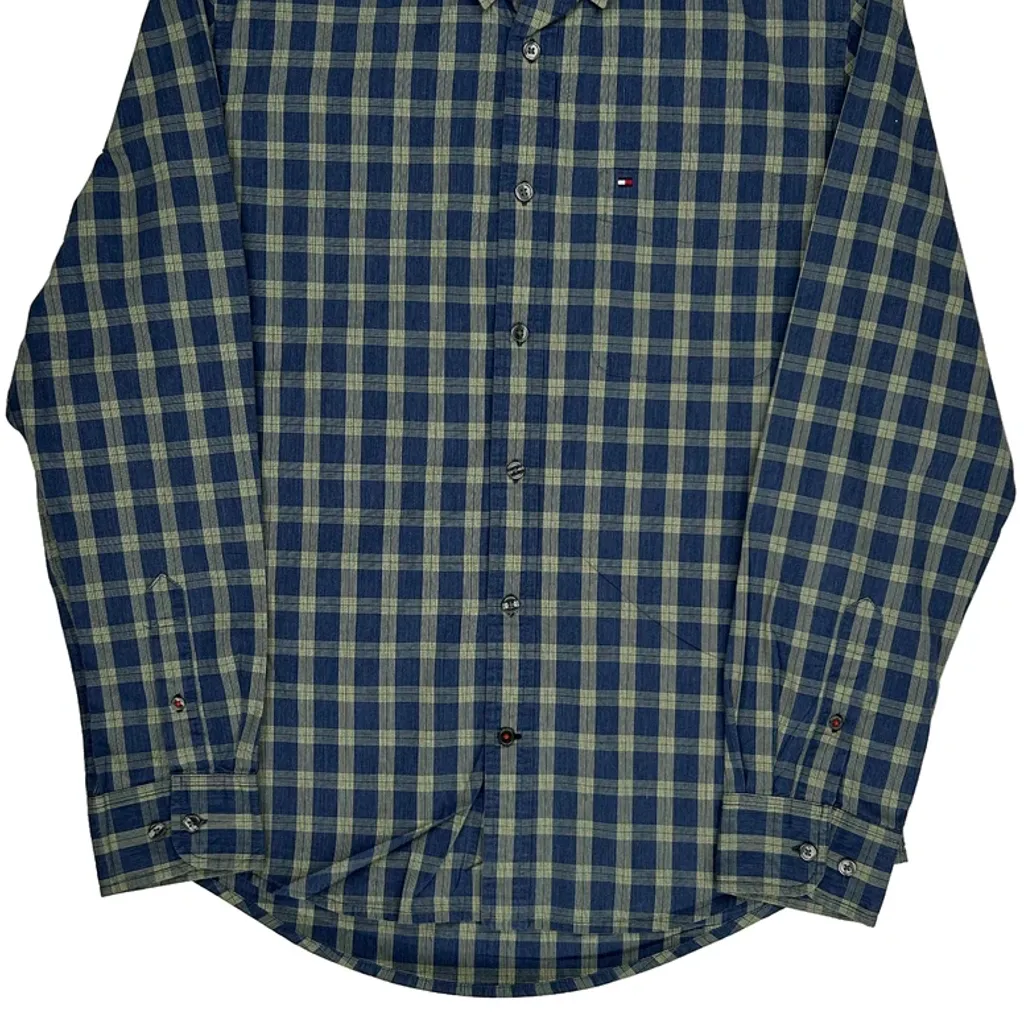 Tommy Hilfiger Checked Shirt - Medium Blue Cotton - Image 4