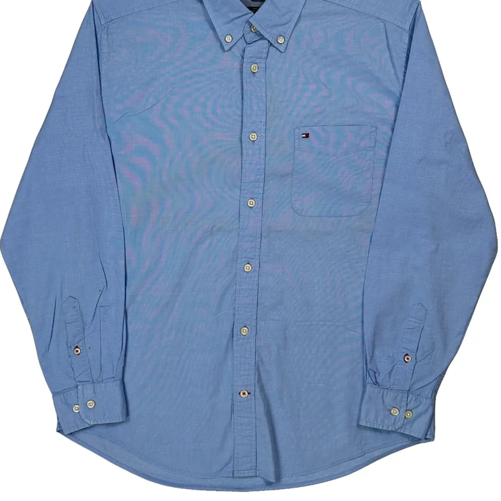 Tommy Hilfiger Shirt - Medium Blue Cotton - Image 4