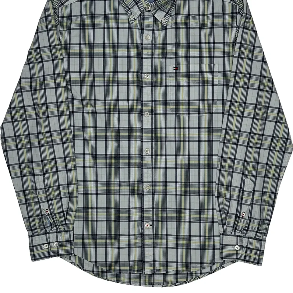 Tommy Hilfiger Checked Shirt - Medium Blue Cotton - Image 4