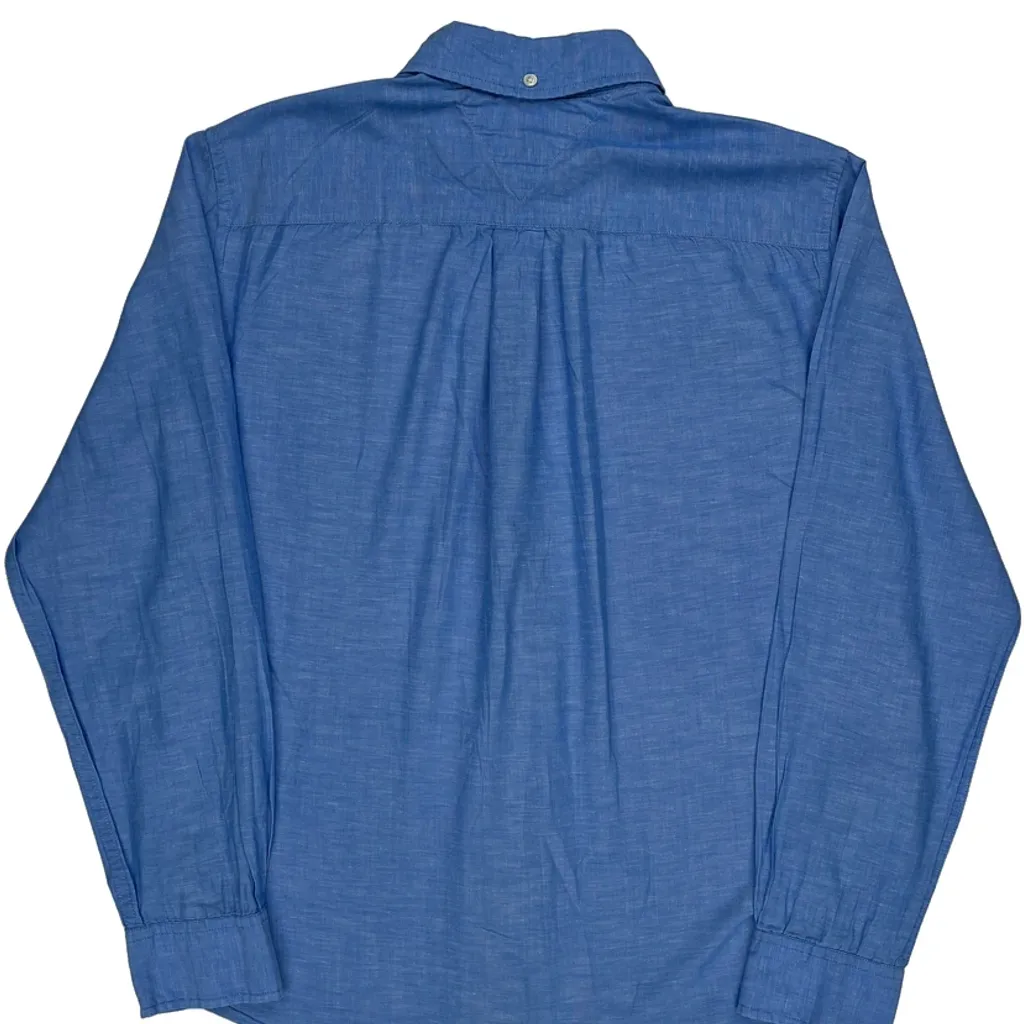 Tommy Hilfiger Shirt - Medium Blue Cotton - Image 7