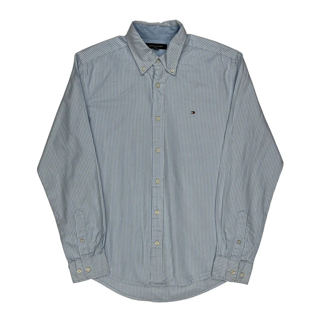 Tommy Hilfiger Striped Shirt - Medium Blue Cotton