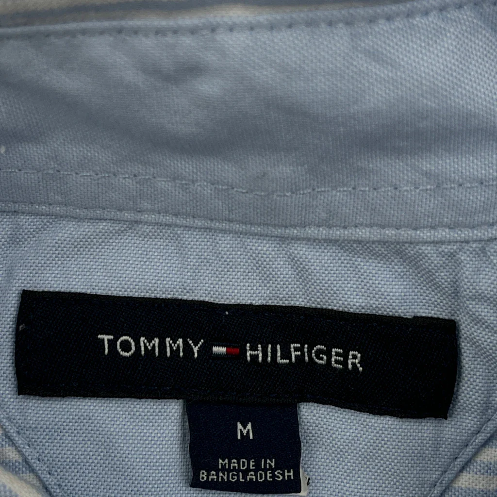 Tommy Hilfiger Striped Shirt - Medium Blue Cotton - Image 3