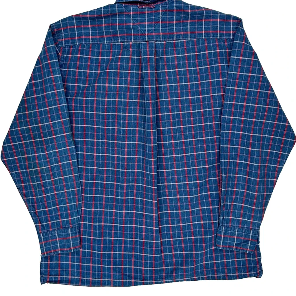 Tommy Hilfiger Checked Shirt - Medium Blue Cotton - Image 7