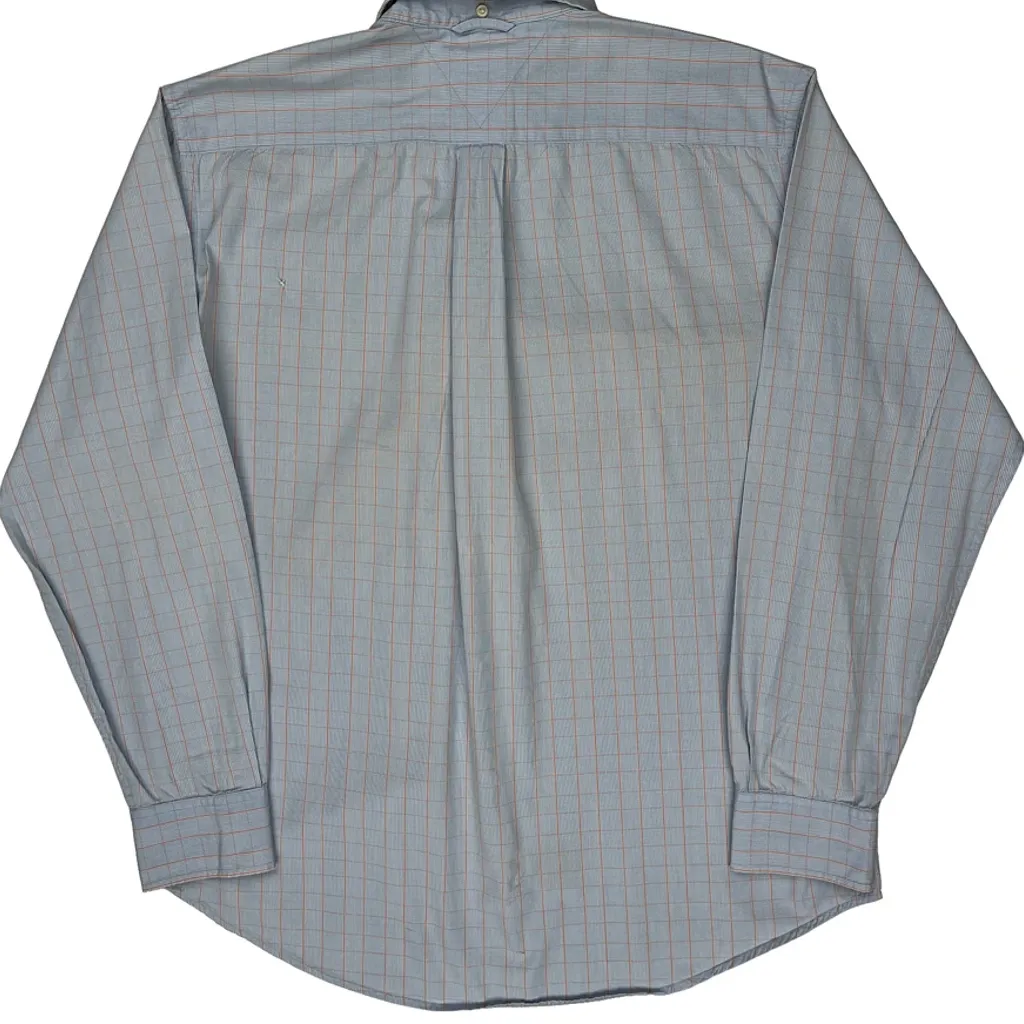 Tommy Hilfiger Checked Shirt - Medium Blue Cotton - Image 6