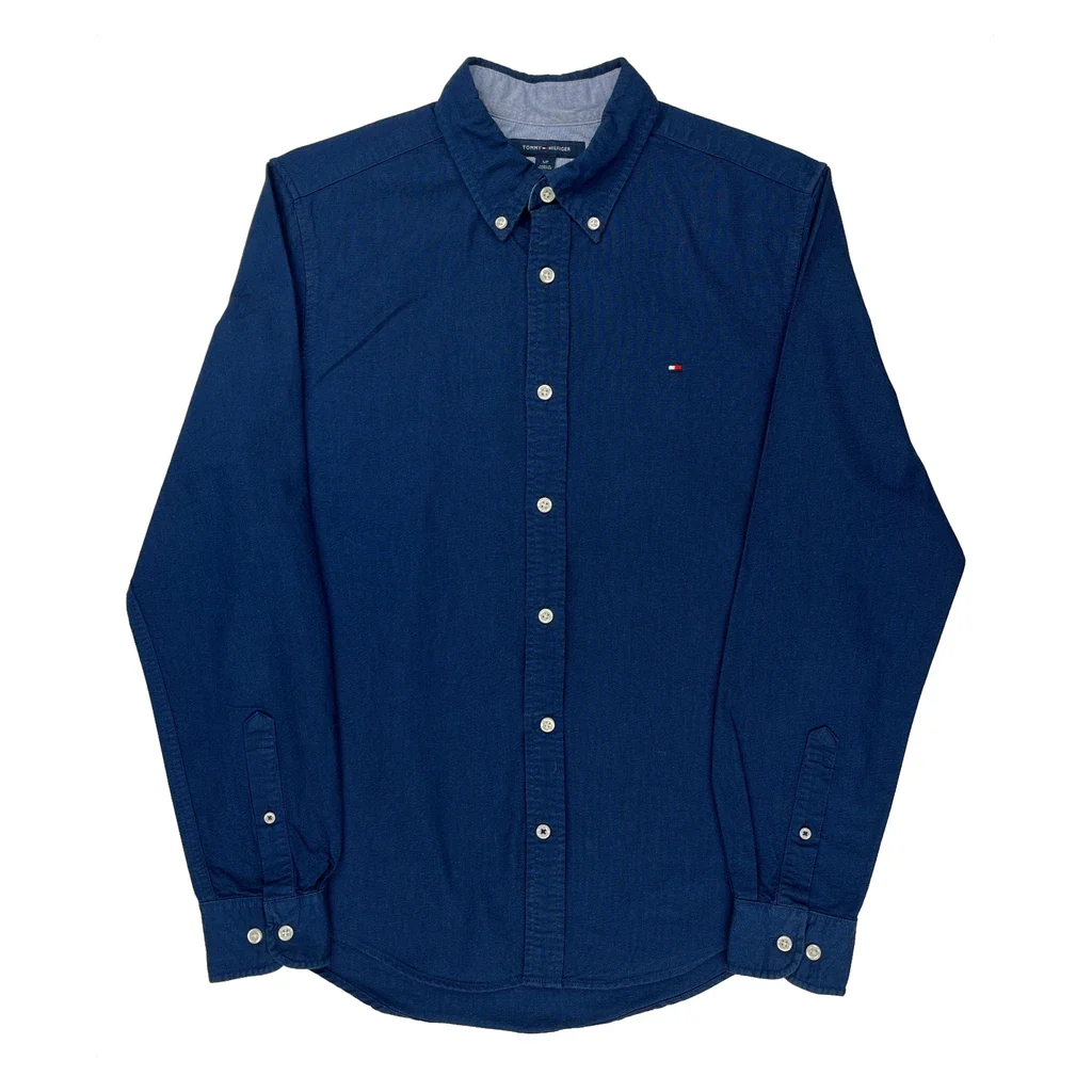 Tommy Hilfiger Shirt - Small Blue Cotton