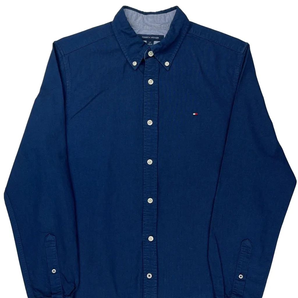 Tommy Hilfiger Shirt - Small Blue Cotton - Image 5