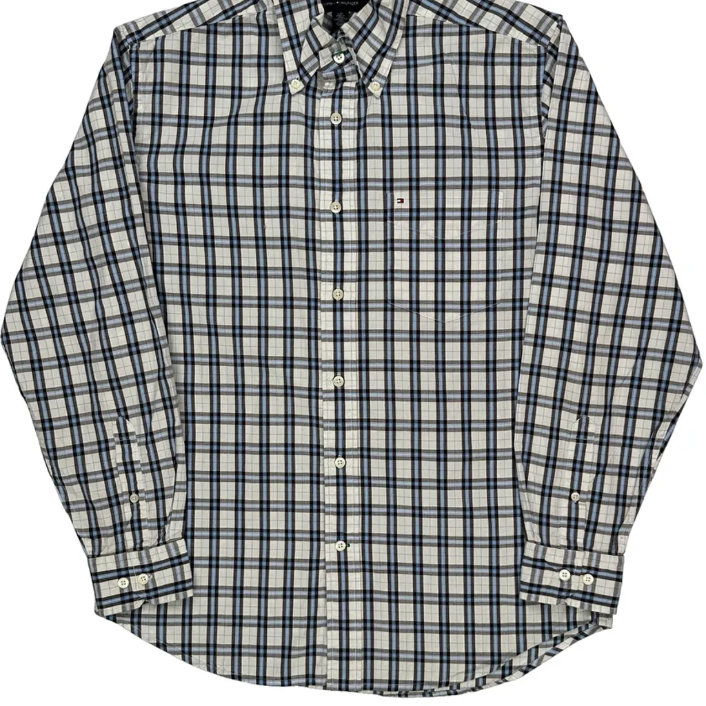Tommy Hilfiger Checked Shirt - Small Blue Cotton - Image 5