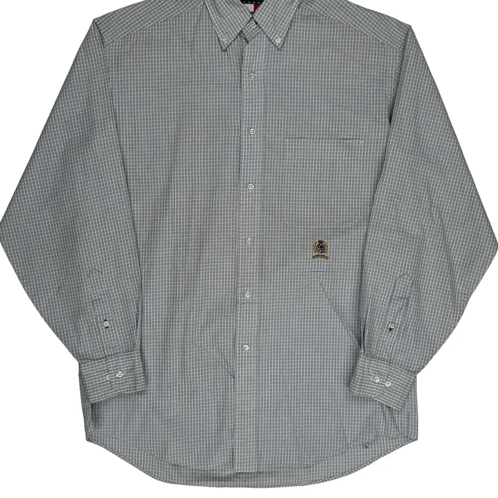 Tommy Hilfiger Checked Shirt - Small Blue Cotton - Image 4