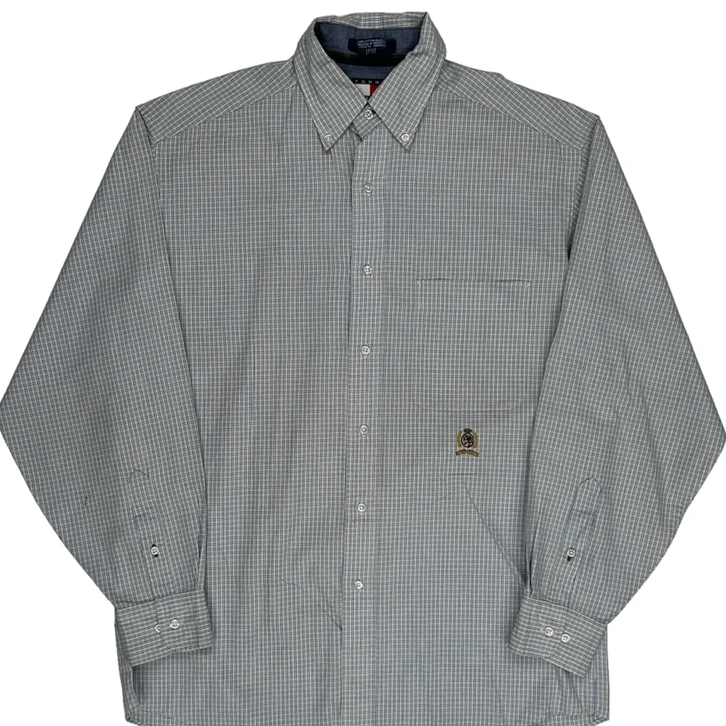 Tommy Hilfiger Checked Shirt - Small Blue Cotton - Image 5