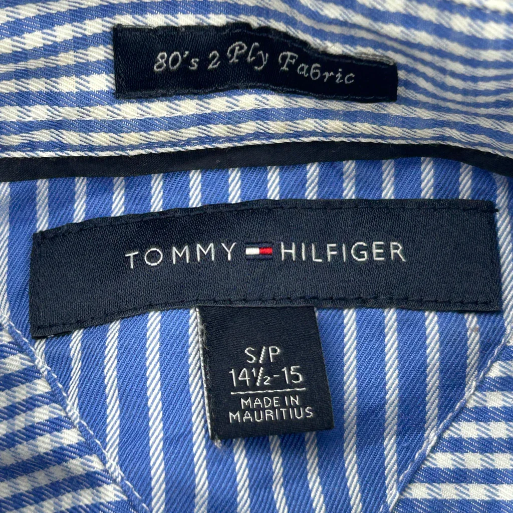 Tommy Hilfiger Checked Shirt - Small Blue Cotton - Image 3