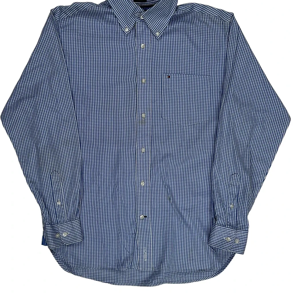 Tommy Hilfiger Checked Shirt - Small Blue Cotton - Image 5