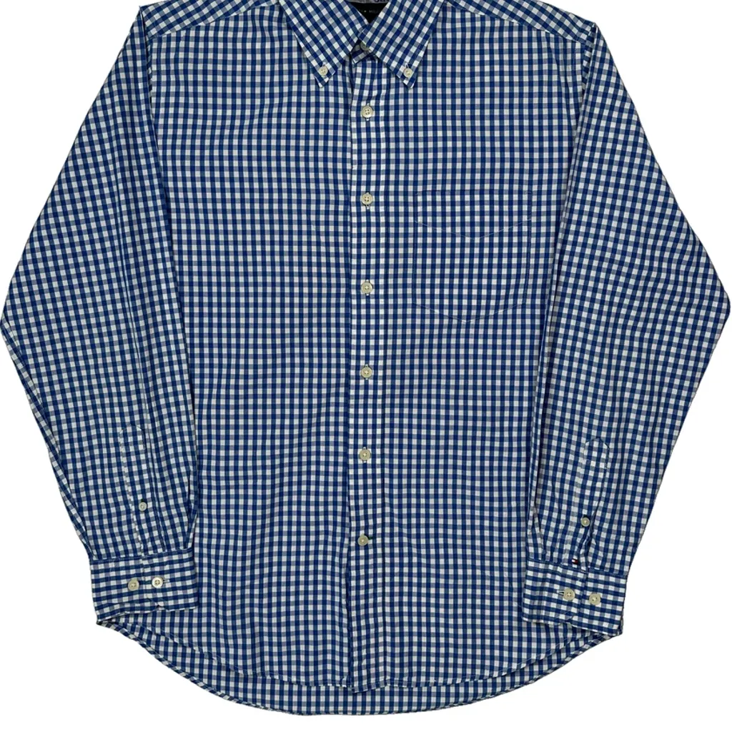 Tommy Hilfiger Checked Shirt - Small Blue Cotton - Image 4