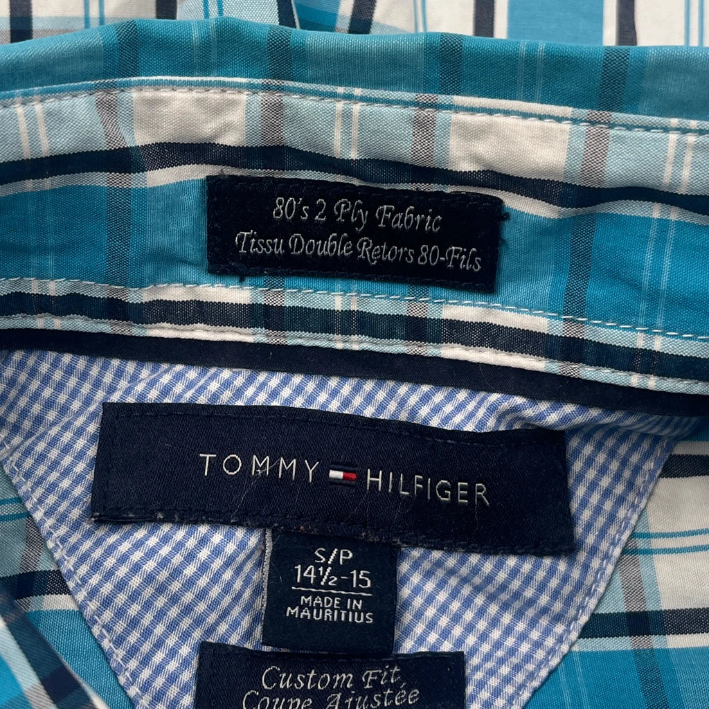 Tommy Hilfiger Checked Shirt - Small Blue Cotton - Image 3