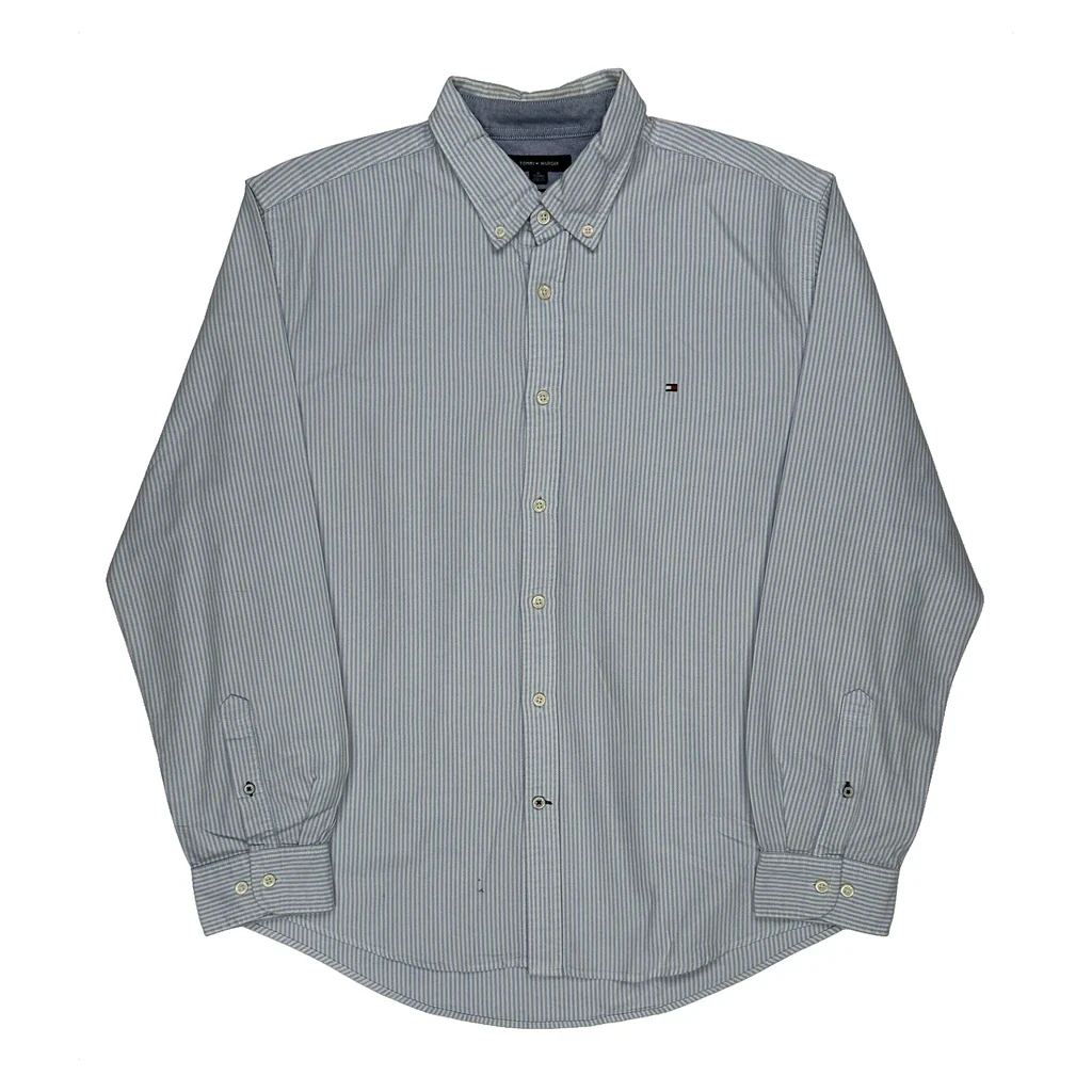 Tommy Hilfiger Striped Shirt - XL Blue Cotton