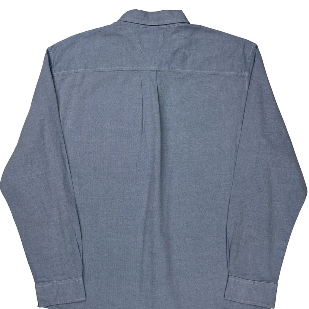 Tommy Hilfiger Shirt - XL Blue Cotton - Image 7