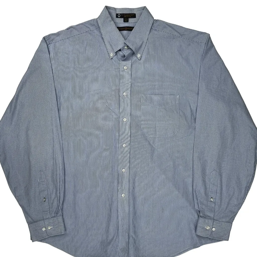 Tommy Hilfiger Striped Shirt - XL Blue Cotton - Image 4