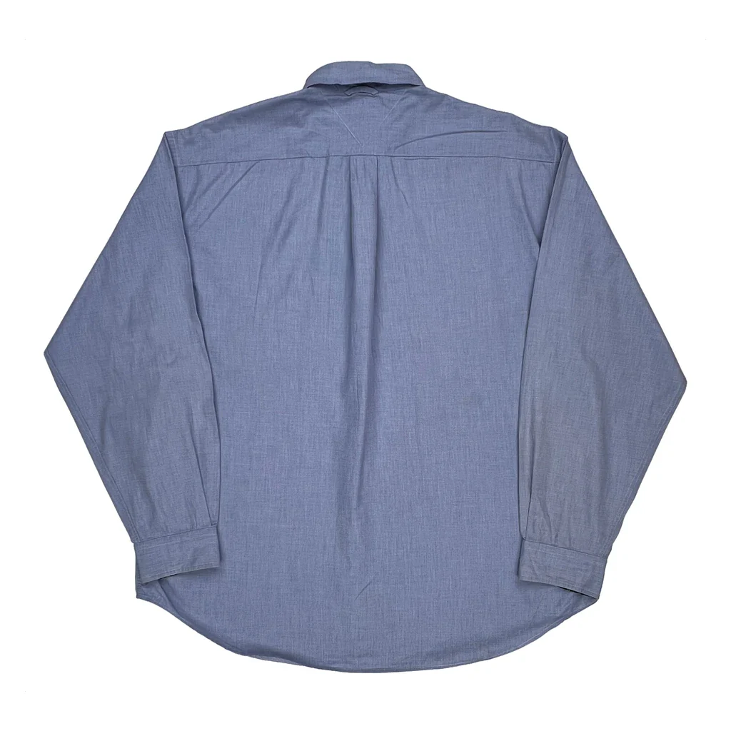 Tommy Hilfiger Checked Shirt - XL Blue Cotton - Image 2