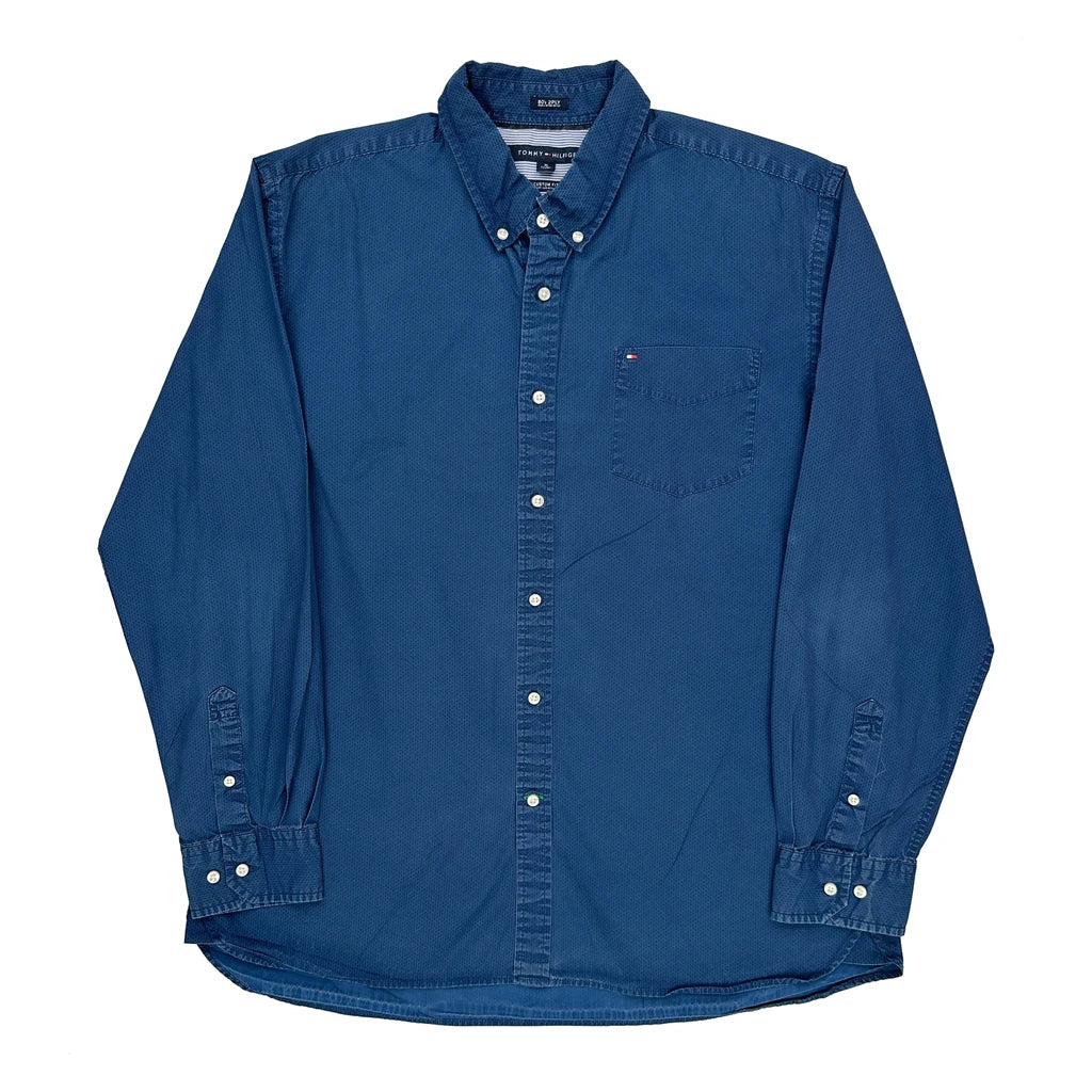 Tommy Hilfiger Shirt - XL Blue Cotton