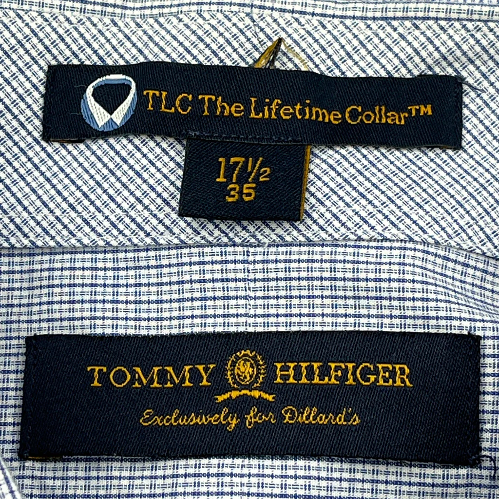Tommy Hilfiger Checked Shirt - XL Blue Cotton - Image 3