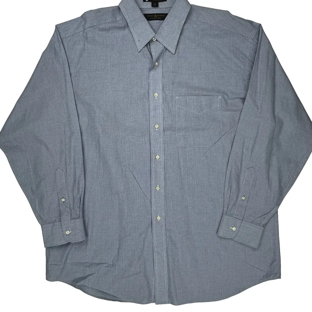 Tommy Hilfiger Checked Shirt - XL Blue Cotton - Image 4