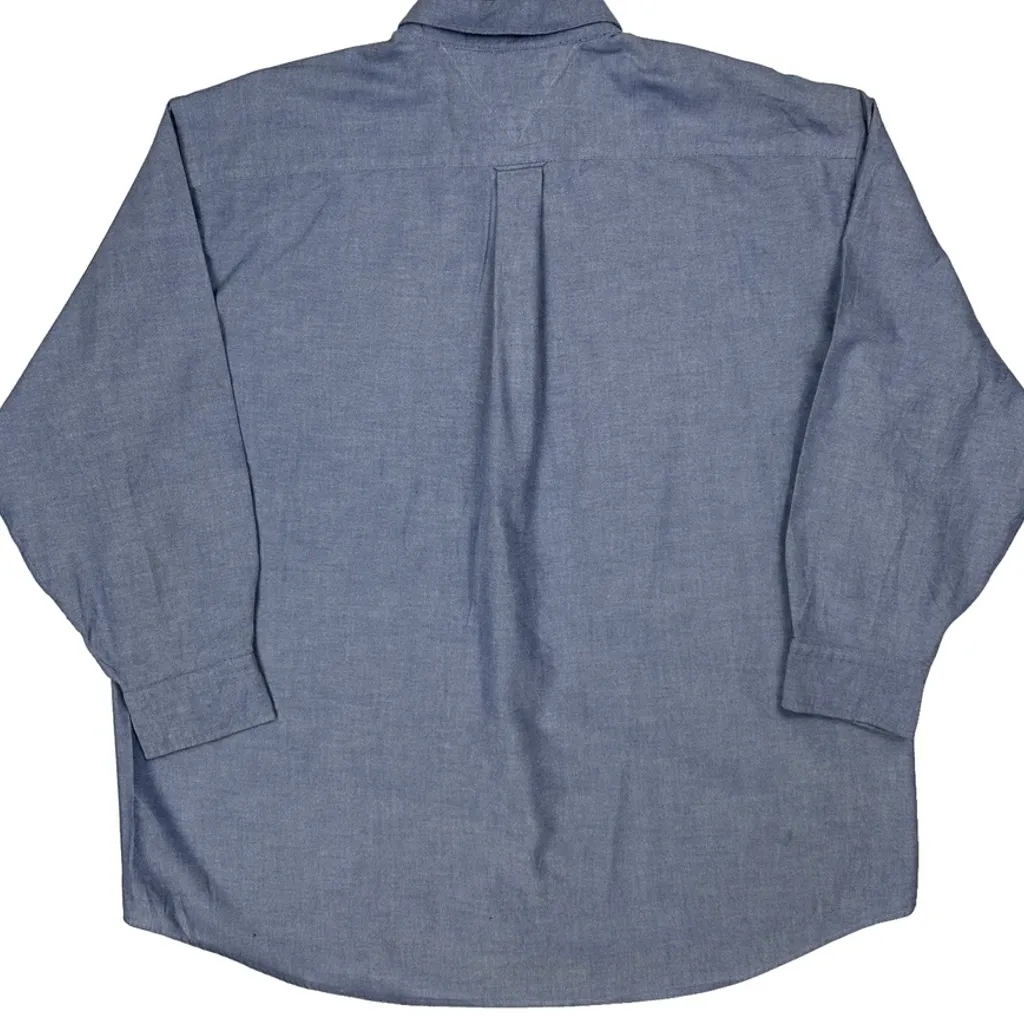 Tommy Hilfiger Shirt - XL Blue Cotton - Image 7