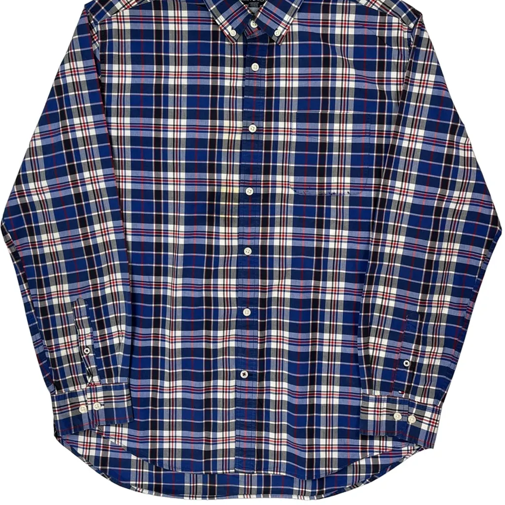 Tommy Hilfiger Checked Shirt - XL Blue Cotton - Image 4
