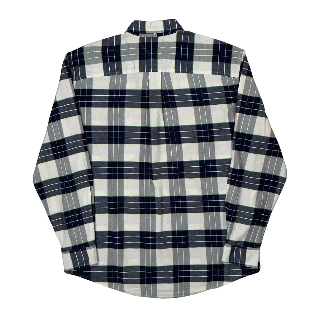 Tommy Hilfiger Checked Shirt - XL Blue Cotton - Image 2