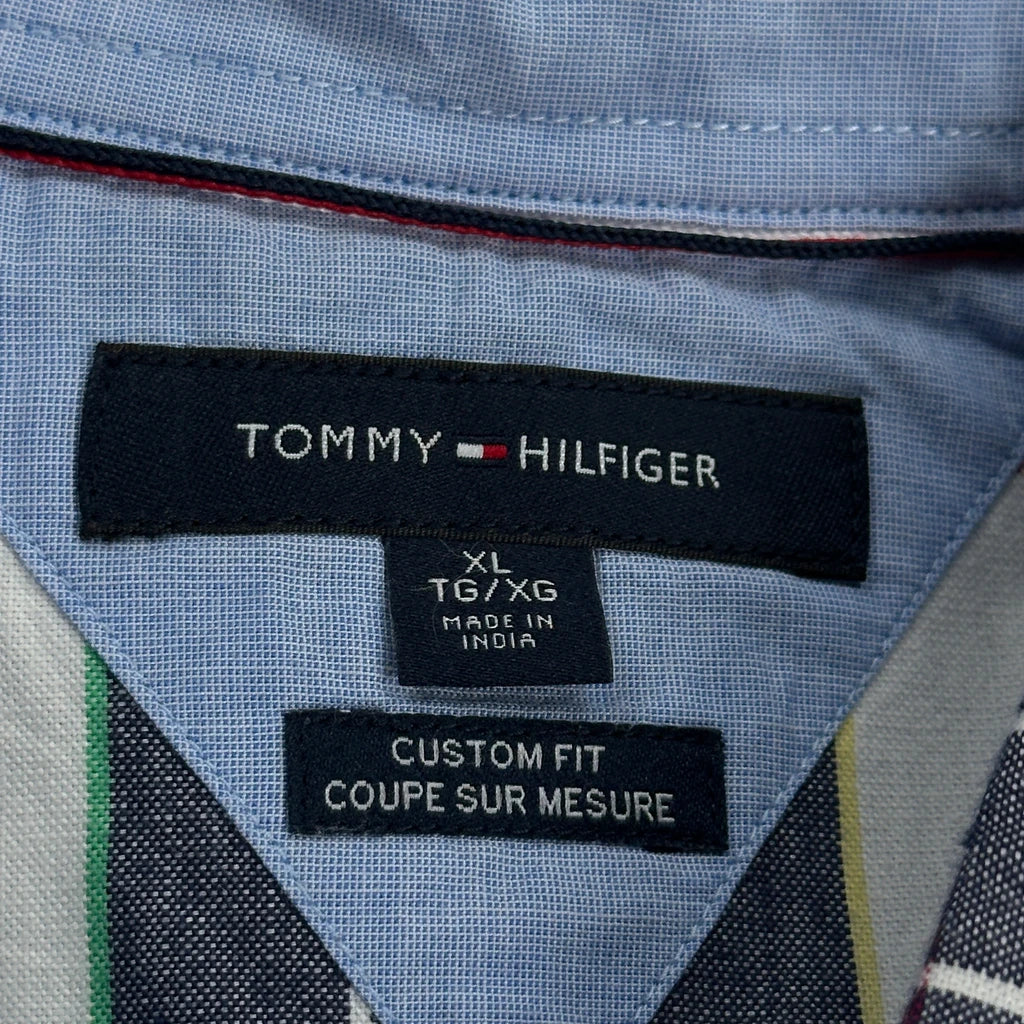 Tommy Hilfiger Checked Shirt - XL Blue Cotton - Image 3