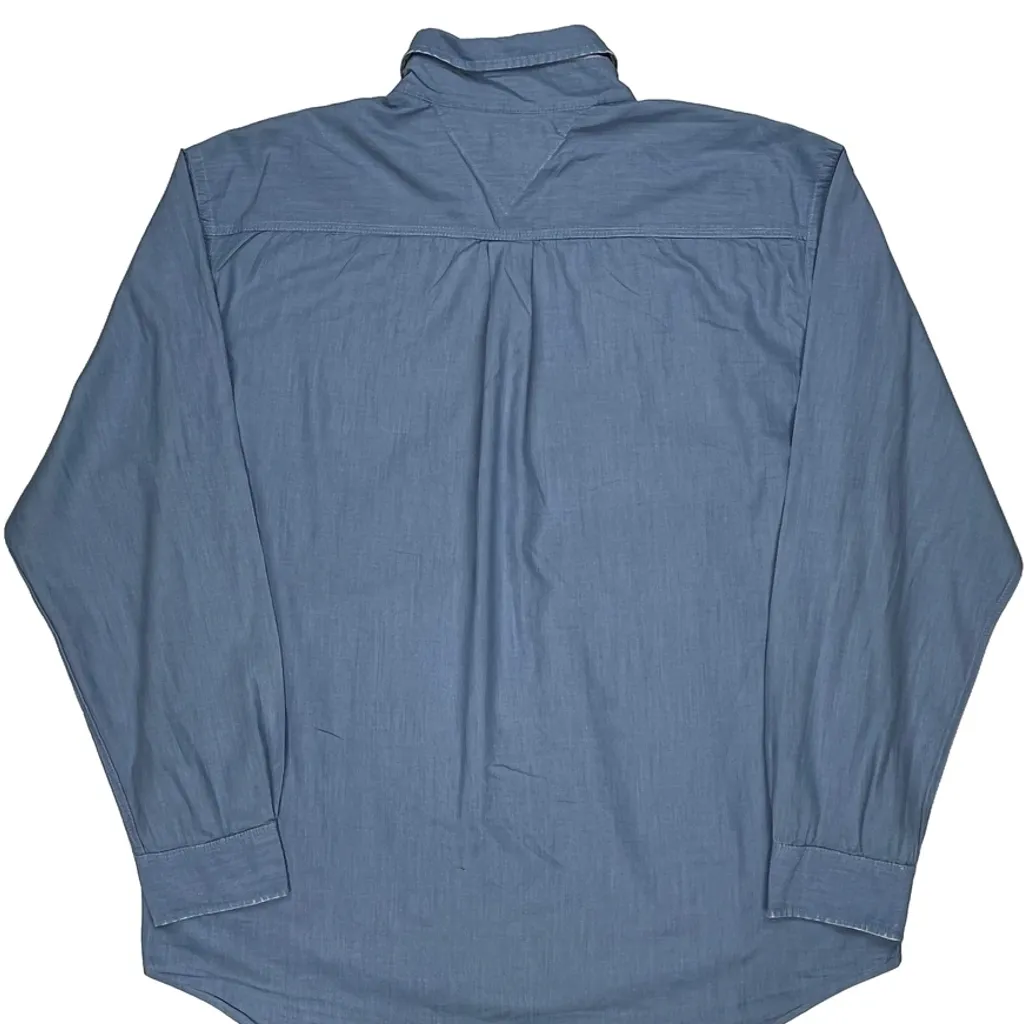Tommy Hilfiger Shirt - XL Blue Cotton - Image 7