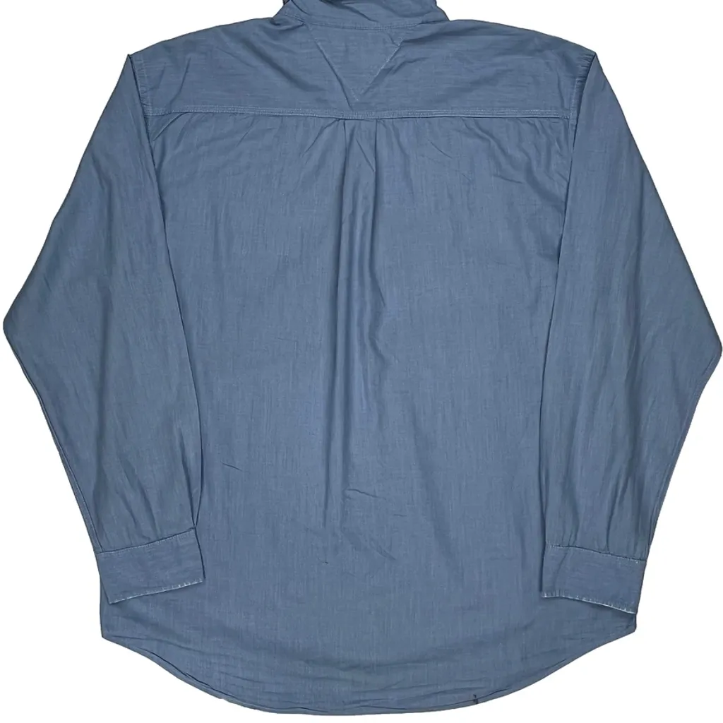 Tommy Hilfiger Shirt - XL Blue Cotton - Image 8