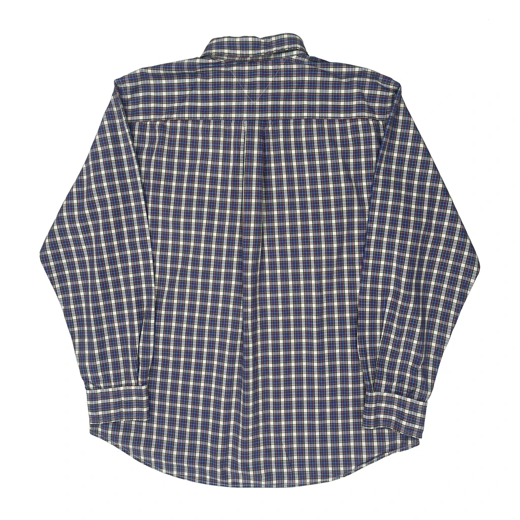 Tommy Hilfiger Checked Shirt - XL Blue Cotton - Image 2