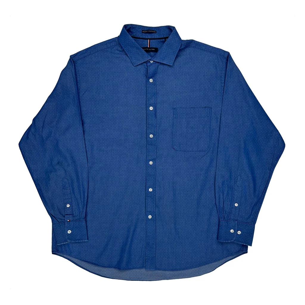 Tommy Hilfiger Shirt - XL Blue Cotton