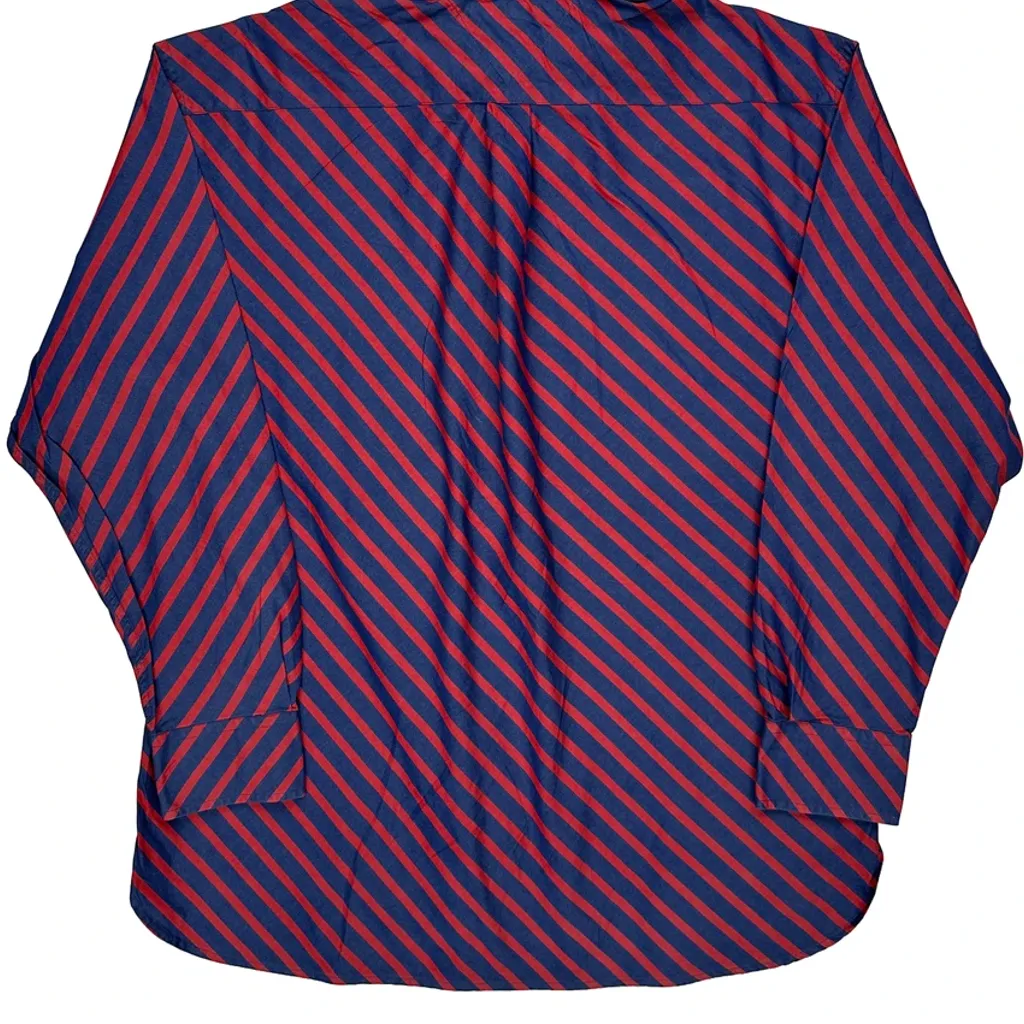 Tommy Hilfiger Striped Shirt - XL Blue Cotton - Image 6