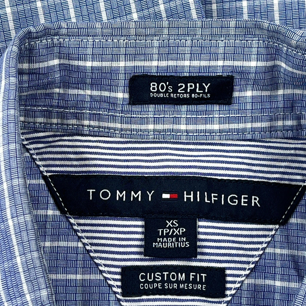 Tommy Hilfiger Checked Shirt - XS Blue Cotton - Image 3