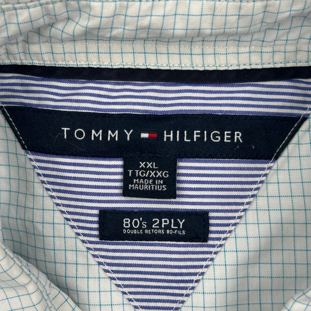 Tommy Hilfiger Checked Shirt - 2XL Blue Cotton - Image 3