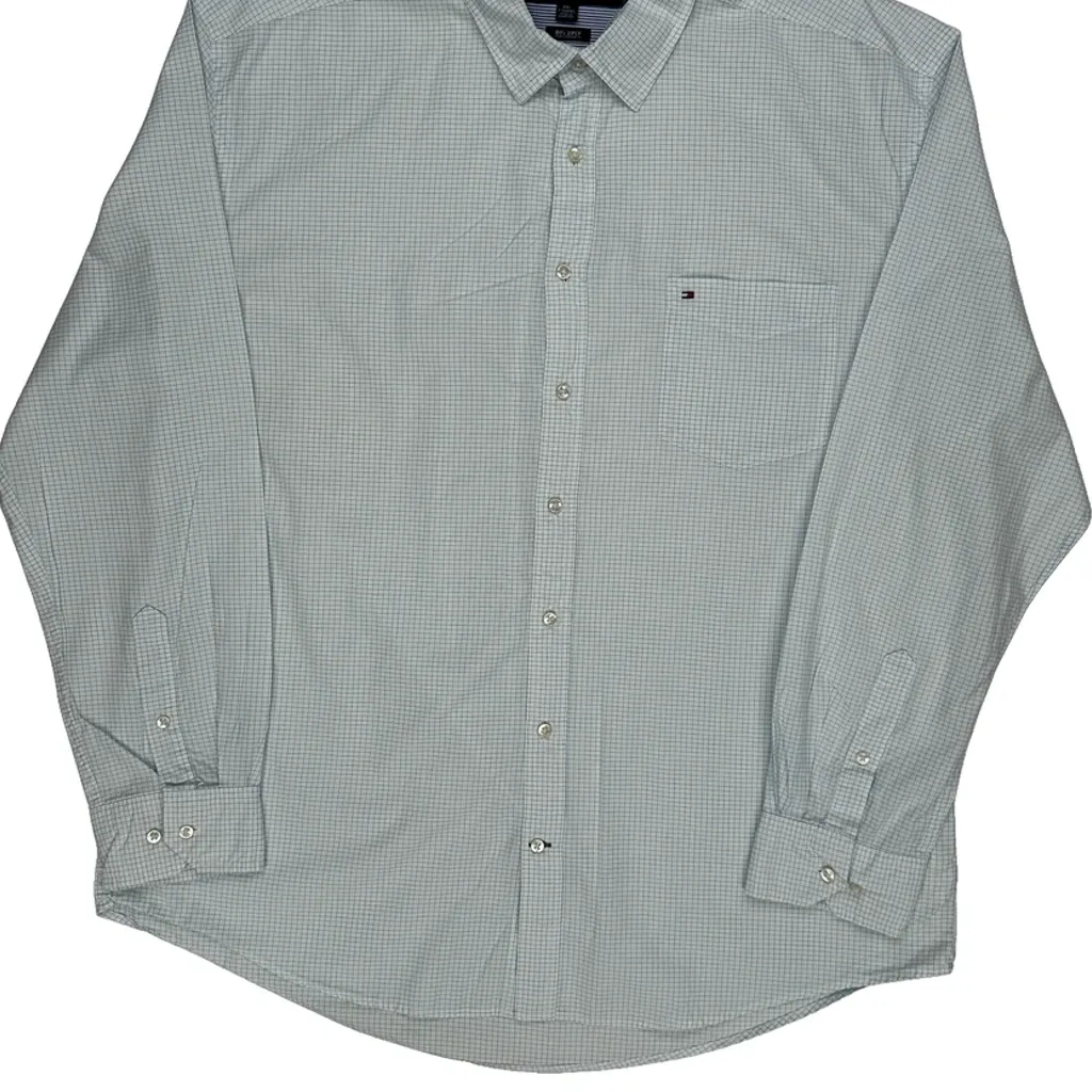 Tommy Hilfiger Checked Shirt - 2XL Blue Cotton - Image 4