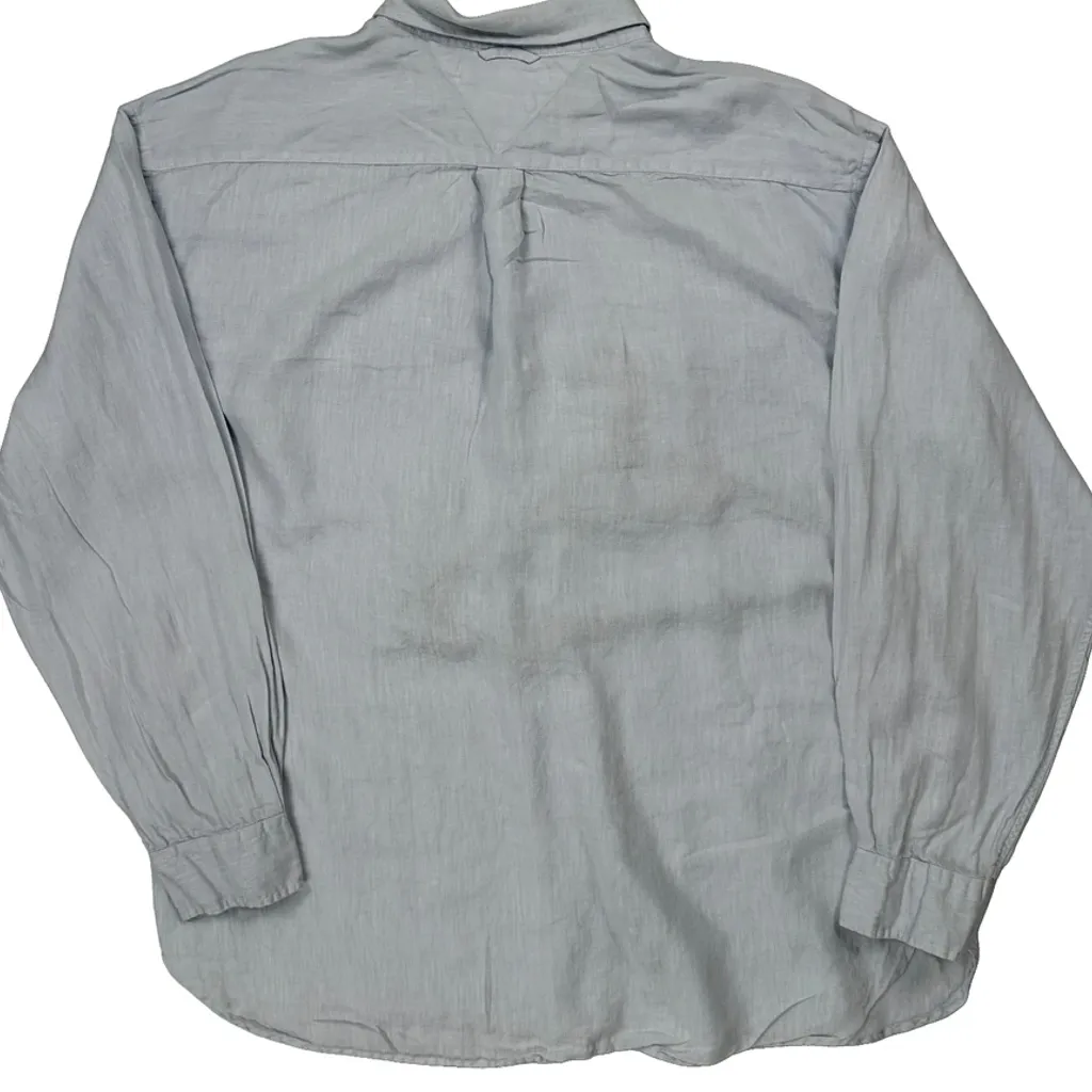 Tommy Hilfiger Shirt - 2XL Blue Linen - Image 6