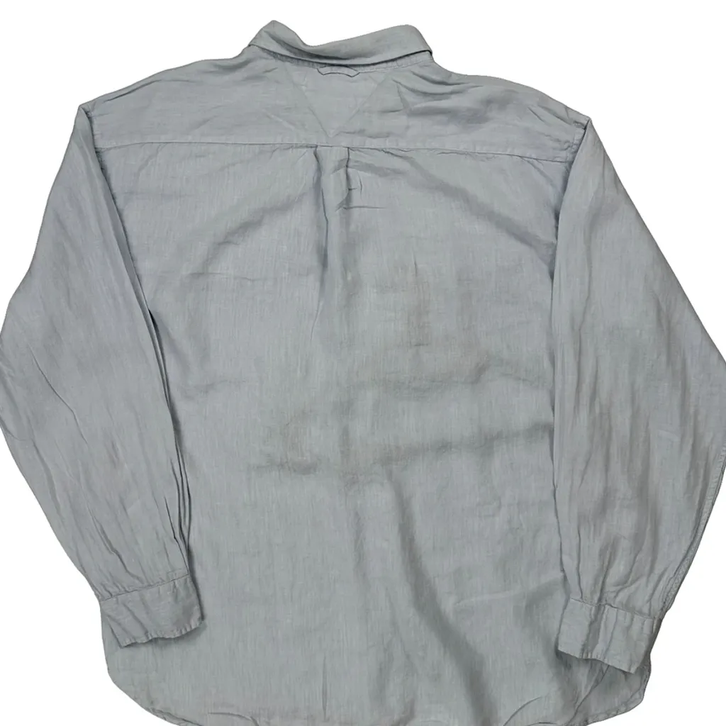 Tommy Hilfiger Shirt - 2XL Blue Linen - Image 7