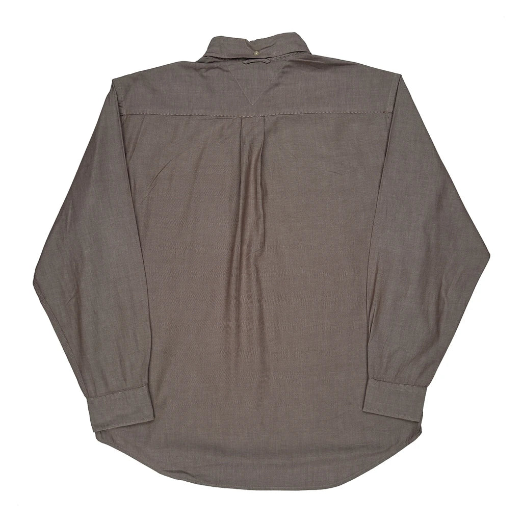 Tommy Hilfiger Shirt - Large Brown Cotton - Image 2