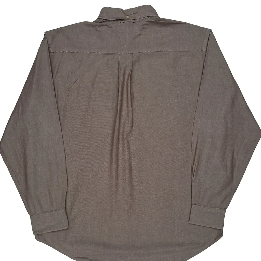 Tommy Hilfiger Shirt - Large Brown Cotton - Image 6